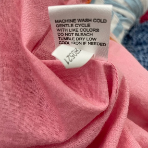 Antonio Melani Pink & Orange Floral Maxi Dress Cotton Size XS Tropical Summer - Picture 9 of 10